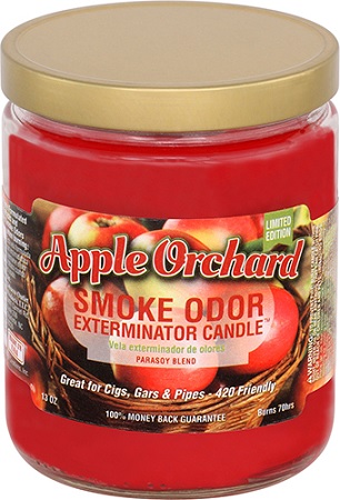 CANDLE JAR SMOKE ODOR APPLE ORCHARD*LIMITED EDITION*