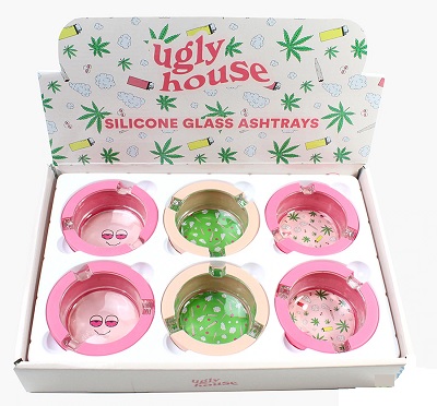 UGLY ASHTRAY GLASS/SILICONEPOT PATTERN