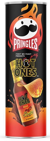 PRINGLES LG. HOT ONES ROJO 5.5OZ
