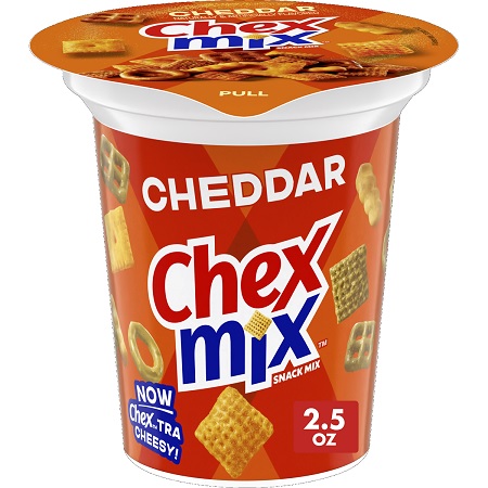 CHEX MIX CUP CHEDDAR 2.5OZ*AVAILABLE 1/11/2026*