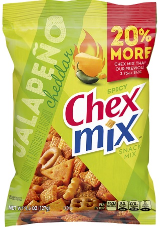 CHEX MIX JALAPENO CHEDDAR 4.5OZ*SIZE CHANGE*