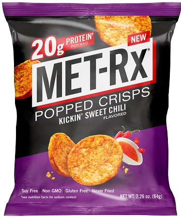 MET-RX POPPED CRISPS SWEET CHILI 2.26OZ