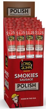 LONG JOHN $1.25 POLISH SAUSAGE 1OZ