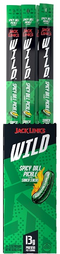 JACK LINK'S WILD XXL STICK SPICY DILL PICKLE 2.2OZ**AVAILABLE 1/2026**