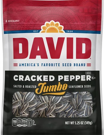 DAVID SEEDS JUMBO BLACK CRACKED PEPPER12/5.25OZ