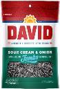DAVID JUMBO SOUR CREAM & ONION SEEDS12/5.25OZ