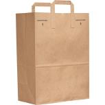 PAPER BAGS 12X7X17W/HANDLE 1/6