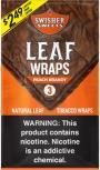 SWISHER *LEAF WRAP* $2.49 PEACH BRANDY 3PKNOW AVAILABLE TO ALL STATES