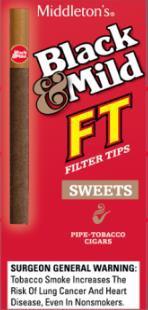BLACK & MILD FILTER TIP SWEETS 10/5PK