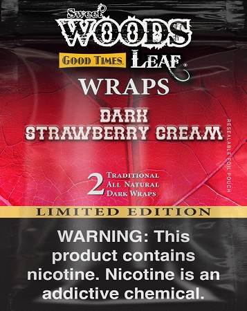SWEET WOODS *WRAPS* DARK STRAWBERRY CREAM 2PK**LIMITED EDITION AVAILABLE WHILE INVENTORY LASTS**