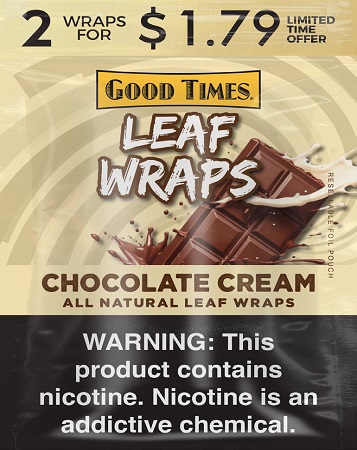 GOOD TIMES LEAF WRAP 2/1.79 CHOCOLATE CREAM