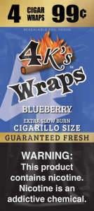 4 KINGS (WRAP) 4/99 BLUEBERRY