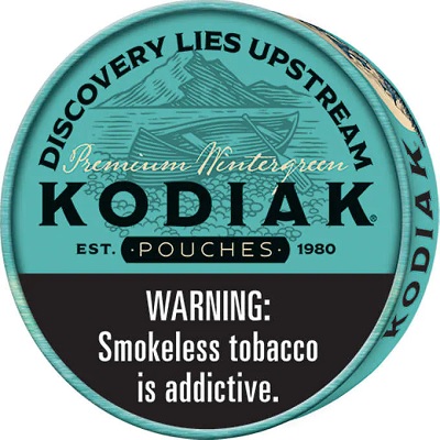KODIAK WINTERGREEN POUCH (0.84OZ)(NO RETURNS AS OF 11/4/2022)