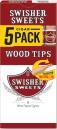 SWISHER SWEETS CIG 5PK WOOD TIP