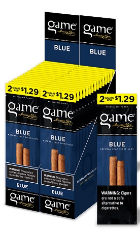 GAME CIGARILLOS $1.29 BLUE 2PK
