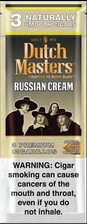 DUTCH MASTERS CIGARILLO RUSSIAN CREAM 3PK
