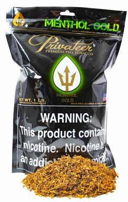 PRIVATEER PIPE TOBACCO MENTHOL GOLD 16OZ