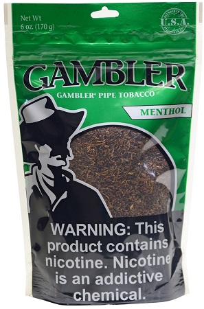 GAMBLER PIPE TOBACCO 6OZ MENTHOL