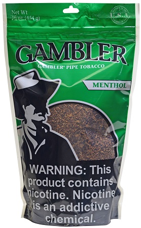 GAMBLER PIPE TOBACCO 16OZ MENTHOL