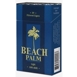 BEACH PALM 100'S BLUE (LIGHT)*$1.00 OFF PER BOX*