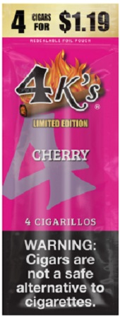 4 KINGS CIGARILLOS 4/$1.19 CHERRY