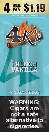4 KINGS CIGARILLOS 4/$1.19 FRENCH VANILLA