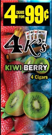4 KINGS CIGARILLOS 4/$1.19 KIWI BERRY