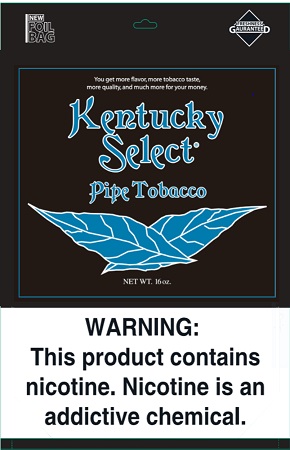 KENTUCKY SELECT PIPE TOBACCO 16OZBLUE (MENTHOL LT)