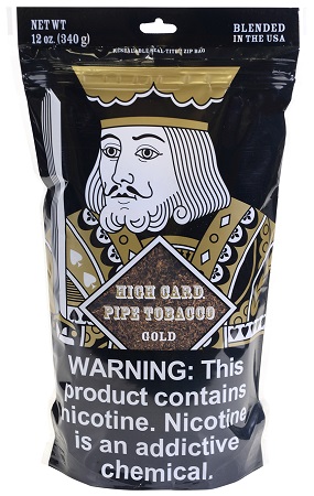 HIGH CARD PIPE TOB 12OZ GOLD