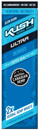 KUSH ULTRA HEMP WRAP (BERRIES)**CONTAINS NO TOBACCO OR NICOTINE**