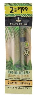 KING PALM MINI ROLLS 2/1.99(FREE OF TOBACCO & ADDITIVES)