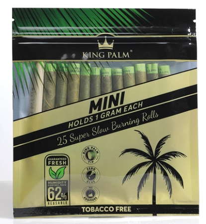 KING PALM (BULK) MINI 25PK(FREE OF TOBACCO & ADDITIVES)