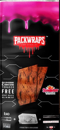PACKWRAPS 2/2.99 STRAWBERRY VANILLA**CONTAINS NO TOBACCO OR NICOTINE**