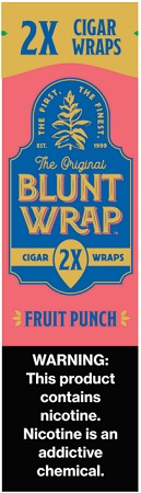 BLUNT WRAP 2X FRUIT PUNCH 25/2PK