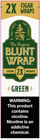 BLUNT WRAP 2X GREEN 25/2PK