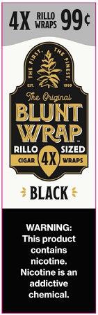 BLUNT WRAP 4/99 BLACK 15/4PK
