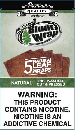 BLUNT WRAP NAT.LEAF 5PK NATURAL**LIMITED EDITION AVAILABLE WHILE INVENTORY LASTS**