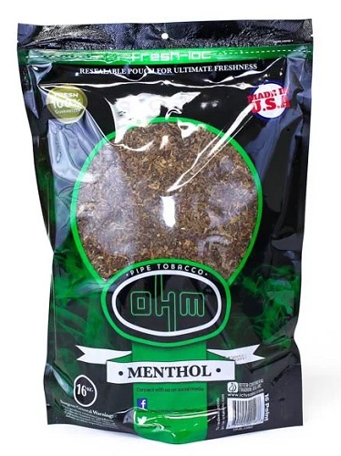 OHM PIPE TOBACCO 16OZ MENTHOL (GREEN)