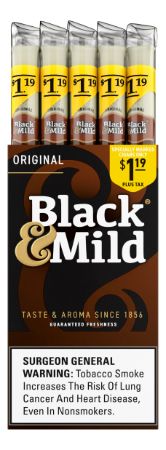 BLACK & MILD $1.19 BOX**AVAILABLE WHILE INVENTORY LASTS**