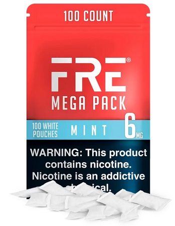 FRE NICOTINE POUCHES MEGA 6MG MINT (100CT)*$15.00 OFF PER BOX*