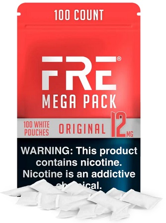 FRE NICOTINE POUCHES MEGA 12MG ORIGINAL (100CT)*$15.00 OFF PER BOX*