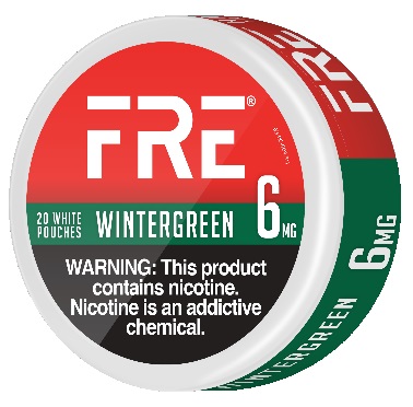 FRE NICOTINE POUCHES 6MG WINTERGREEN 20CT(CONTAINS NO TOBACCO) *$3.00 OFF PER 5CT ROLL*