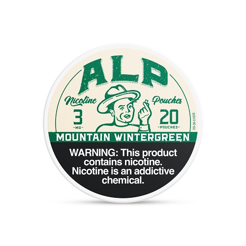 ALP NIC. POUCHES 3MG MOUNTAIN WINTERGREEN