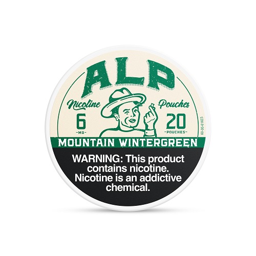ALP NIC. POUCHES 6MG MOUNTAIN WINTERGREEN