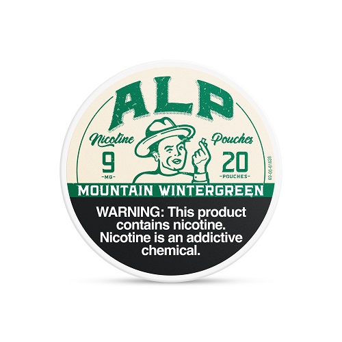 ALP NIC. POUCHES 9MG MOUNTAIN WINTERGREEN