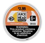 JUICE HEAD $2.99 NIC POUCH - 6MG PEACH PINEAPPLE MINT